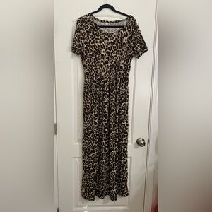 Leopard Print Maxi Dress